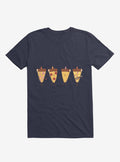 Pizza Slice Party Navy Blue T Shirt T Shirt Premium Print Funny Quote