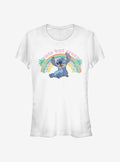 island alien duo Kawaii cute blue alien Girls T-Shirt