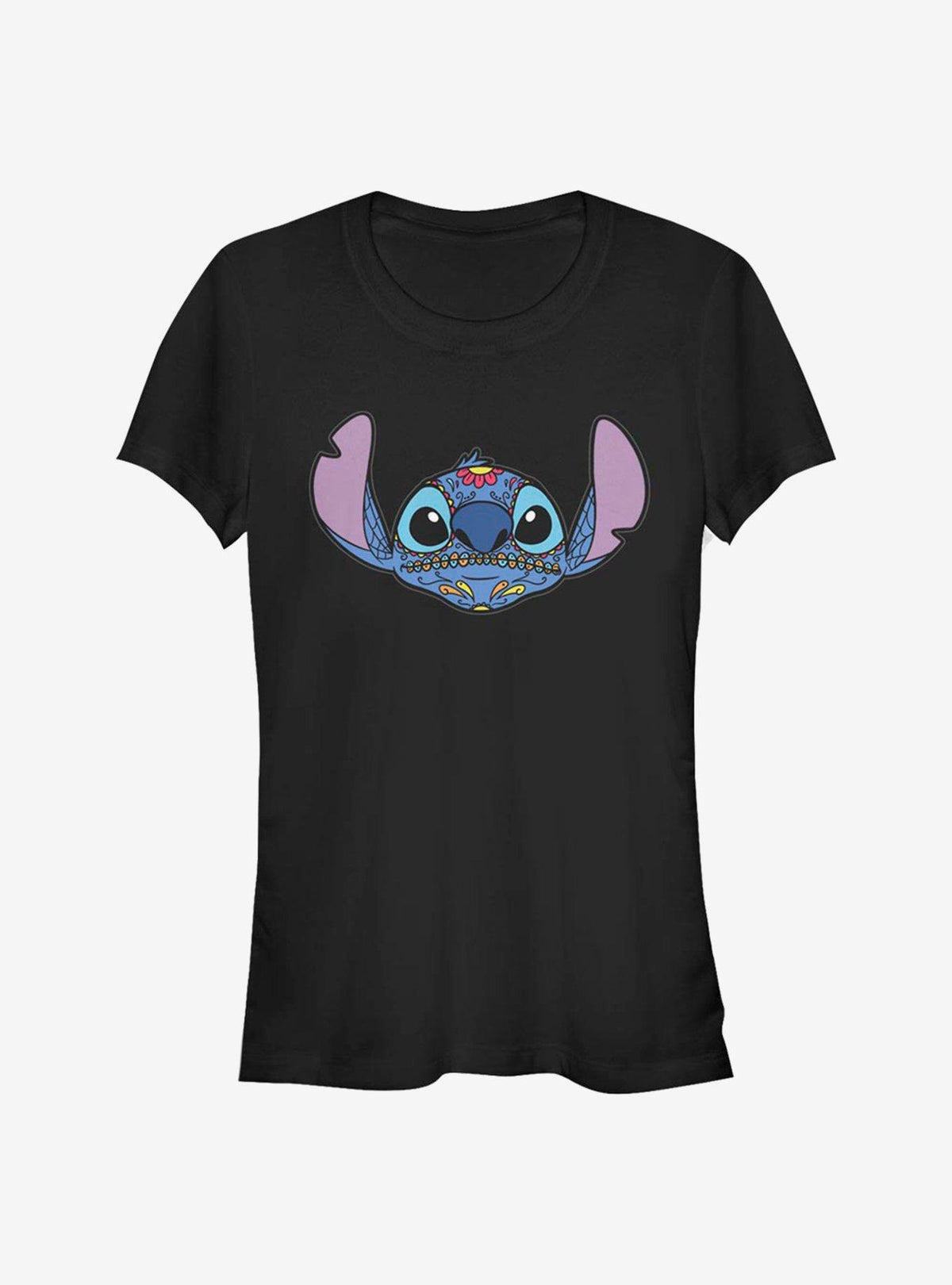 island alien duo Sugar Skull cute blue alien Girls T-Shirt