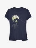spooky holiday Spiral Hill Jack Girls T-Shirt