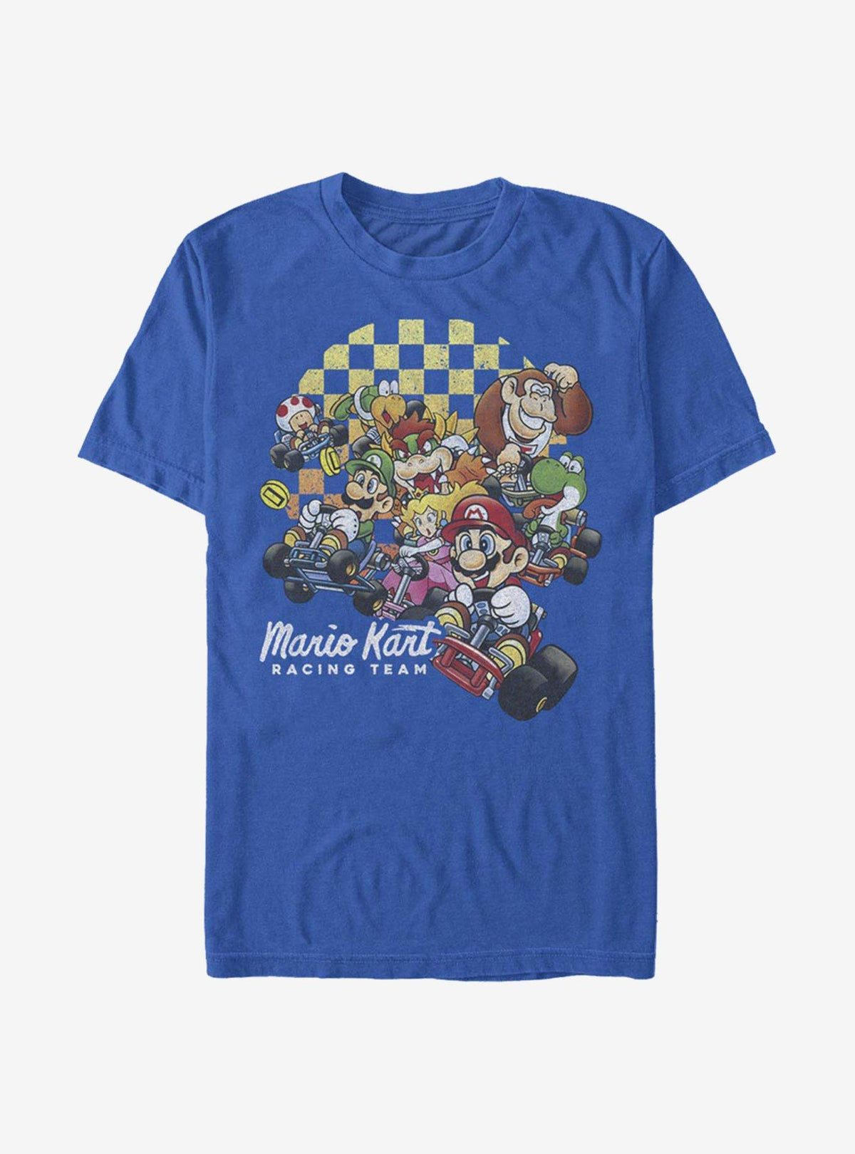 retro platform gamer Checkered Kart T-Shirt