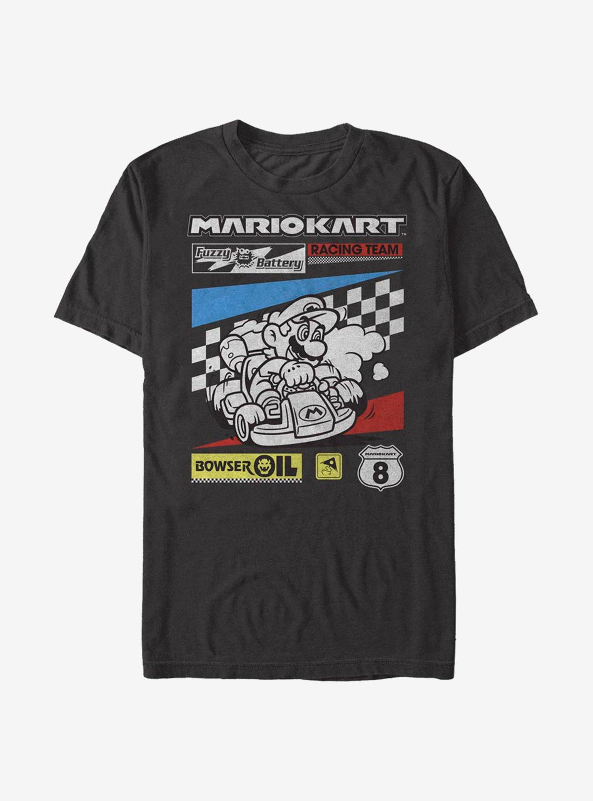 retro platform gamer Kart Checkers T-Shirt