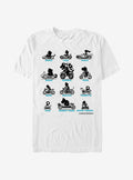 retro platform gamer Kart Sihouettes T-Shirt