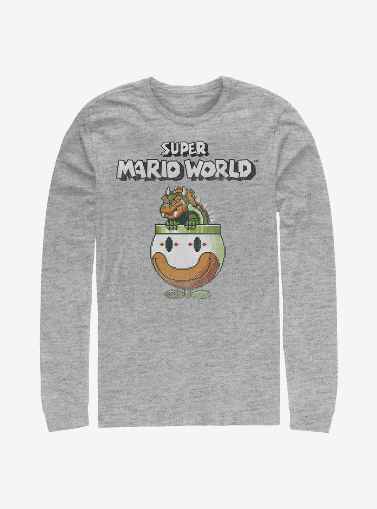retro platform gamer Bowser Is King Long-Sleeve T-Shirt