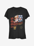retro platform gamer Entertainment System 1985 Vintage Girls T-Shirt