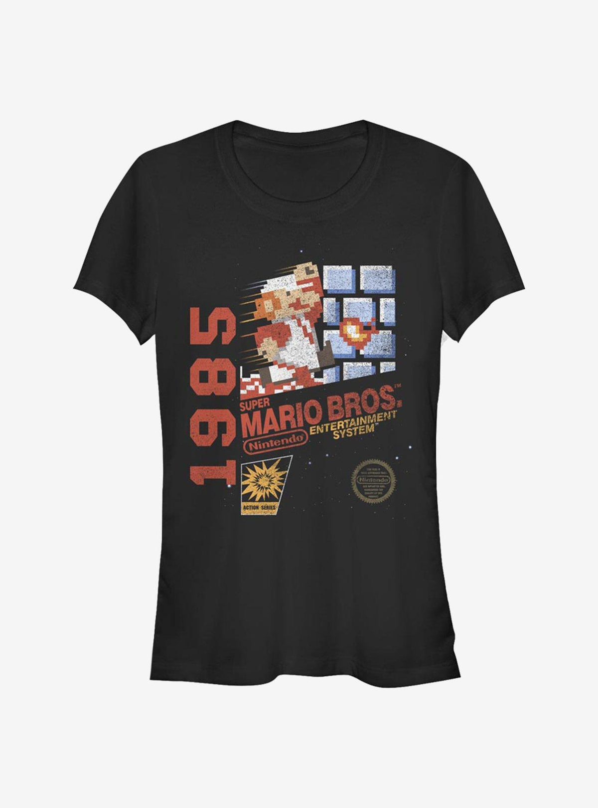 retro platform gamer Entertainment System 1985 Vintage Girls T-Shirt