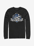 retro platform gamer Here To Win Long-Sleeve T-Shirt