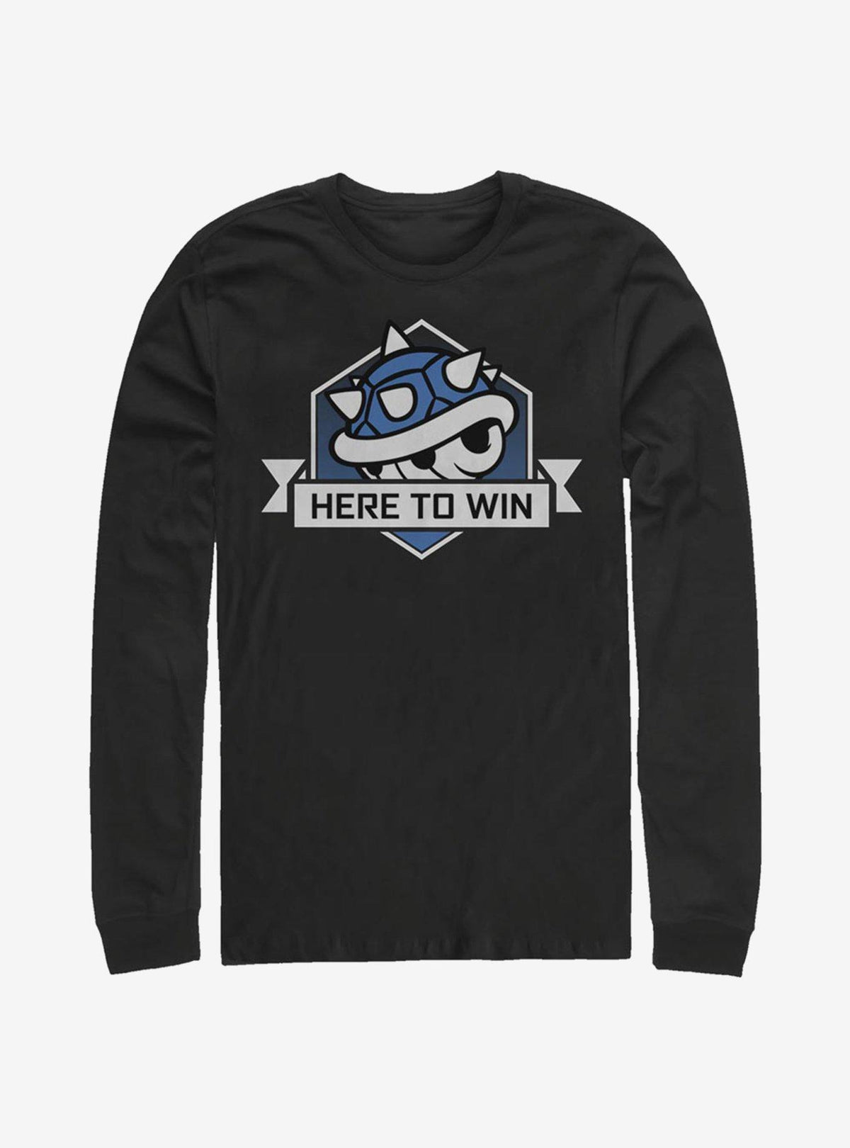 retro platform gamer Here To Win Long-Sleeve T-Shirt
