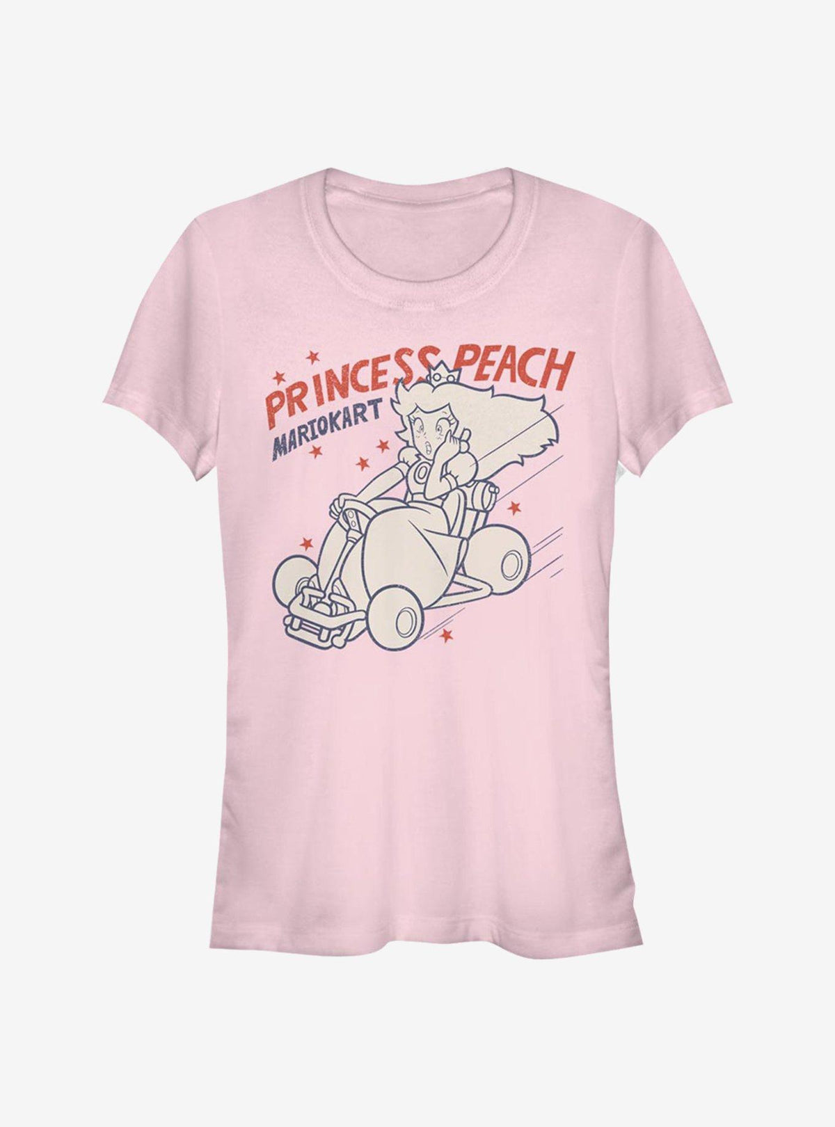 retro platform gamer Peach Kart Girls T-Shirt
