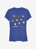 retro platform gamer Maker Items Scatter Girls T-Shirt