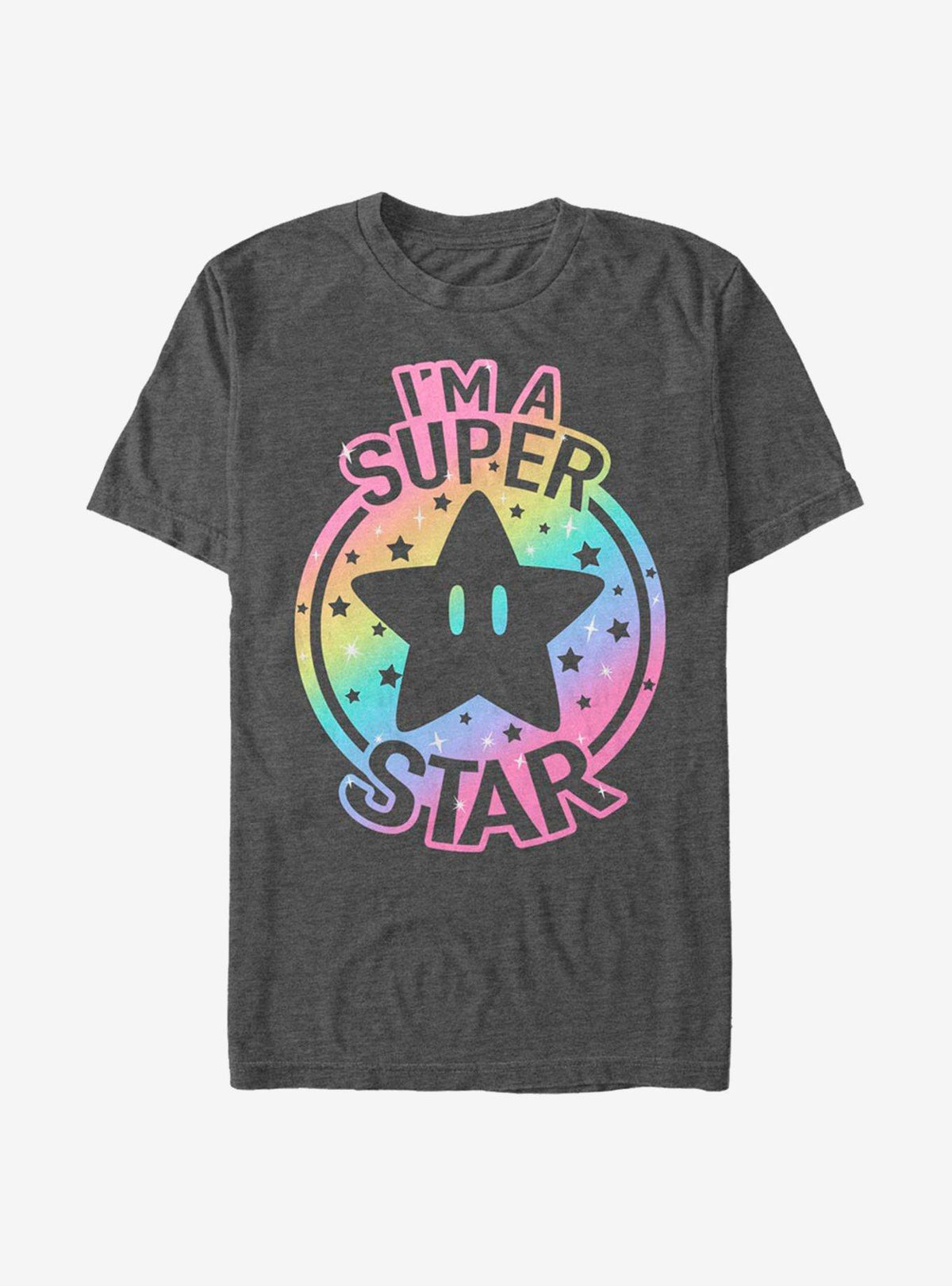 retro platform gamer Rainbow Super Star T-Shirt