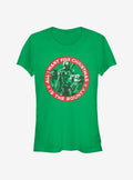 space adventure The Mandalorian Christmas Bounty The Child Girls T-Shirt