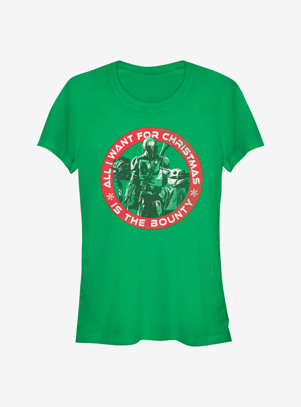 space adventure The Mandalorian Christmas Bounty The Child Girls T-Shirt