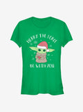 space adventure The Mandalorian The Child Christmas Girls T-Shirt