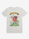 Brave Heart Knight White T Shirt T Shirt High Search Demand Daily Wear