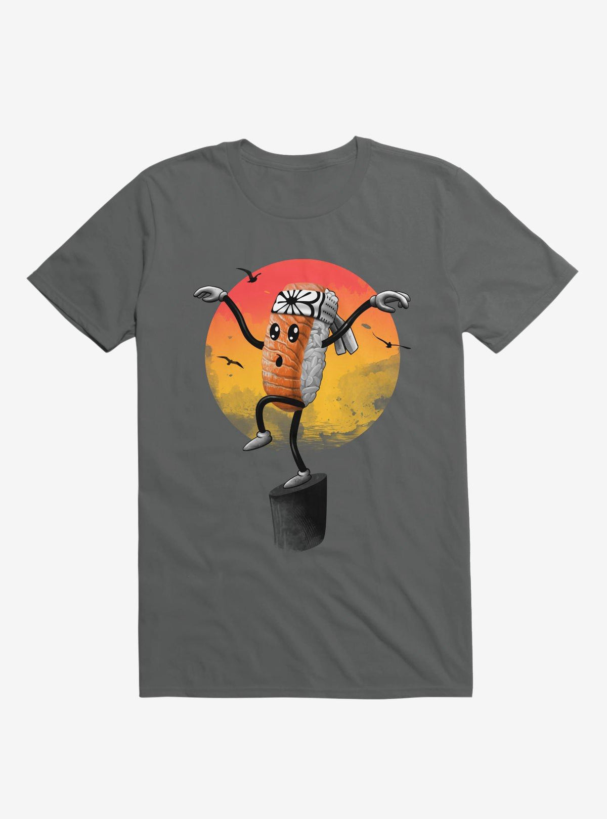 Sushi Style Charcoal Grey T Shirt T Shirt Streetwear Style Funny Quote