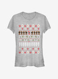 space adventure Ugly Christmas Girls T-Shirt