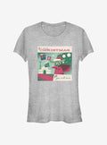 space adventure Merry Yoda Christmas Girls T-Shirt