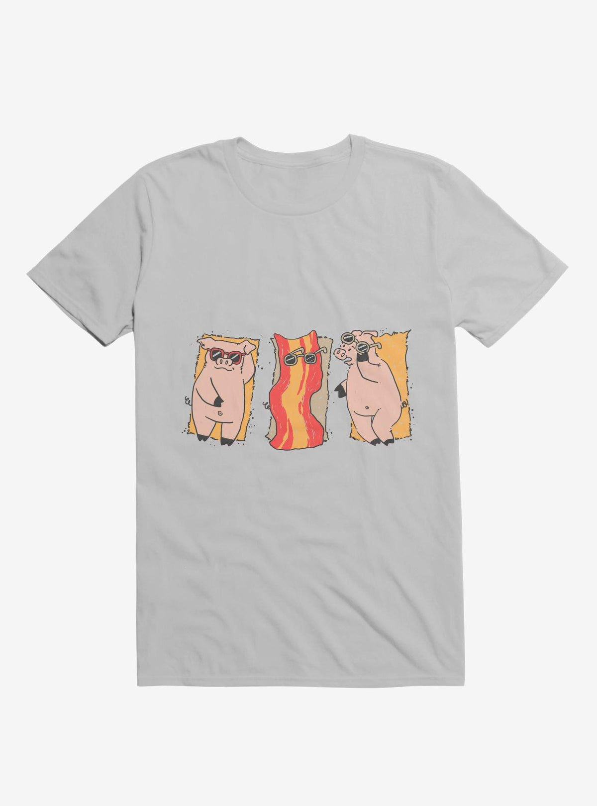 Sunscreen Pigs And Bacon Ice Grey T Shirt T Shirt Premium Print Humor Gift