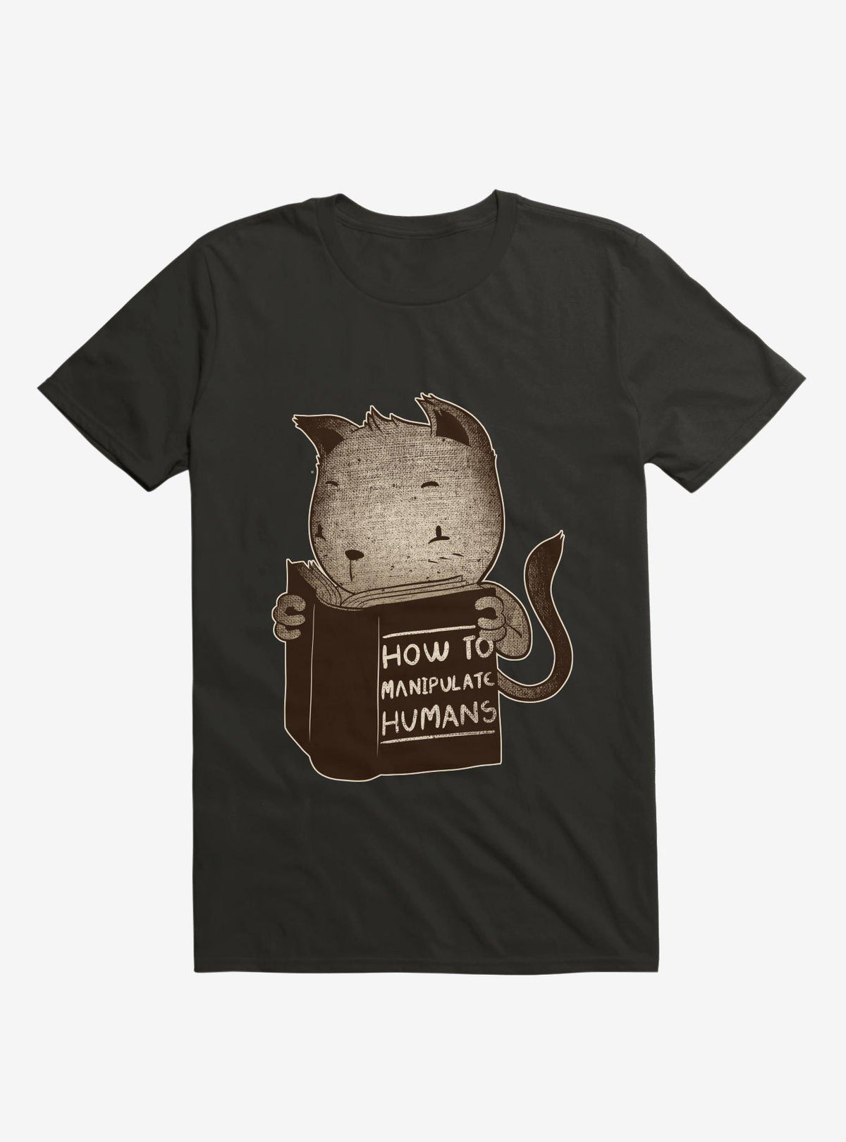 Cat Book How To Manipulate Humans T Shirt T Shirt Premium Print Daily Wear
