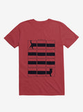 The Longcat Is Long Red T Shirt T Shirt Comfort Fit Best Seller Look