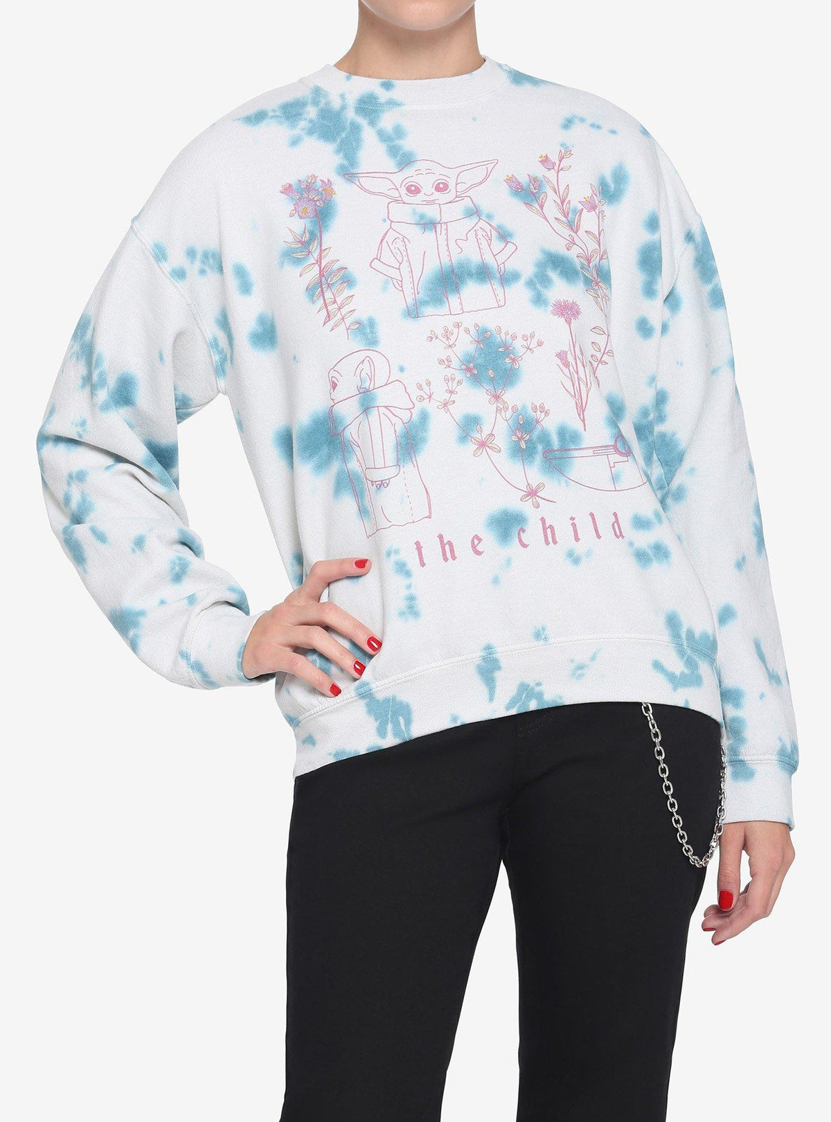 space adventure The Mandalorian The Child Botanical Wash Girls Sweatshirt