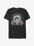 Nintendo retro platform gamer Blue Victory T-Shirt 2