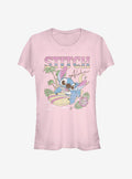 island alien duo Aloha cute blue alien Girls T-Shirt 2
