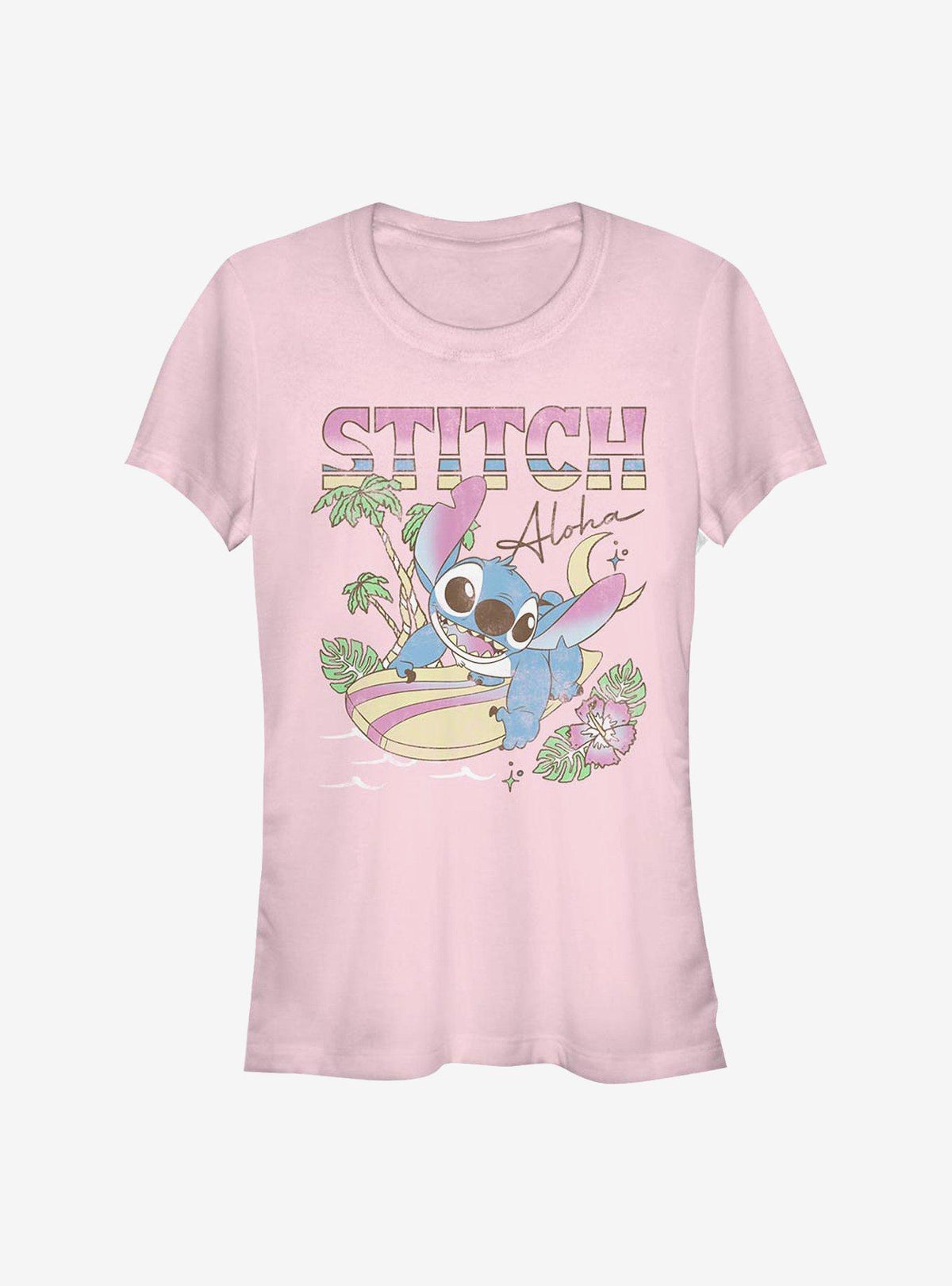 island alien duo Aloha cute blue alien Girls T-Shirt 2