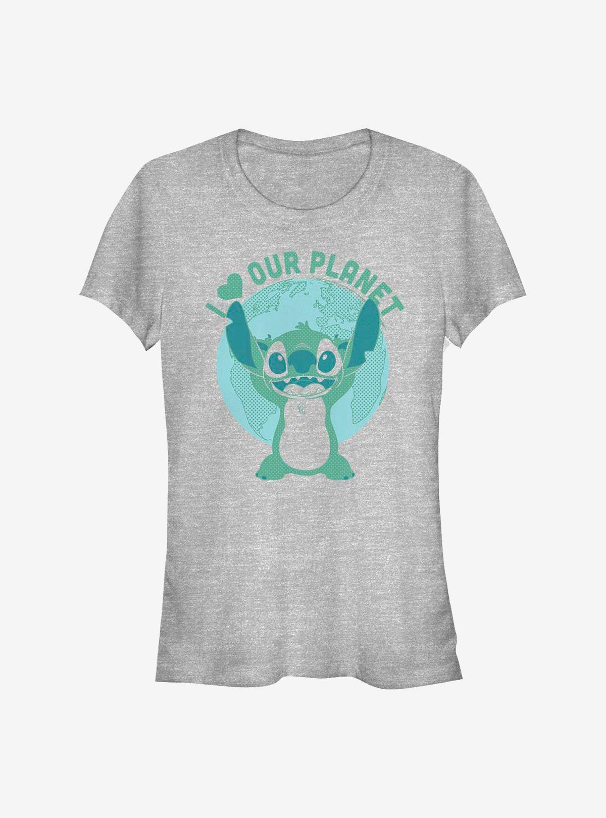island alien duo I Heart Our Planet Girls T-Shirt