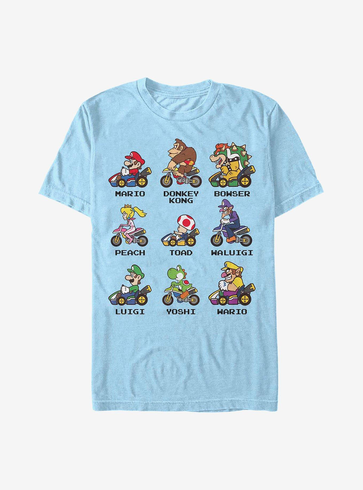 Nintendo retro platform gamer Kart Racers T-Shirt 3