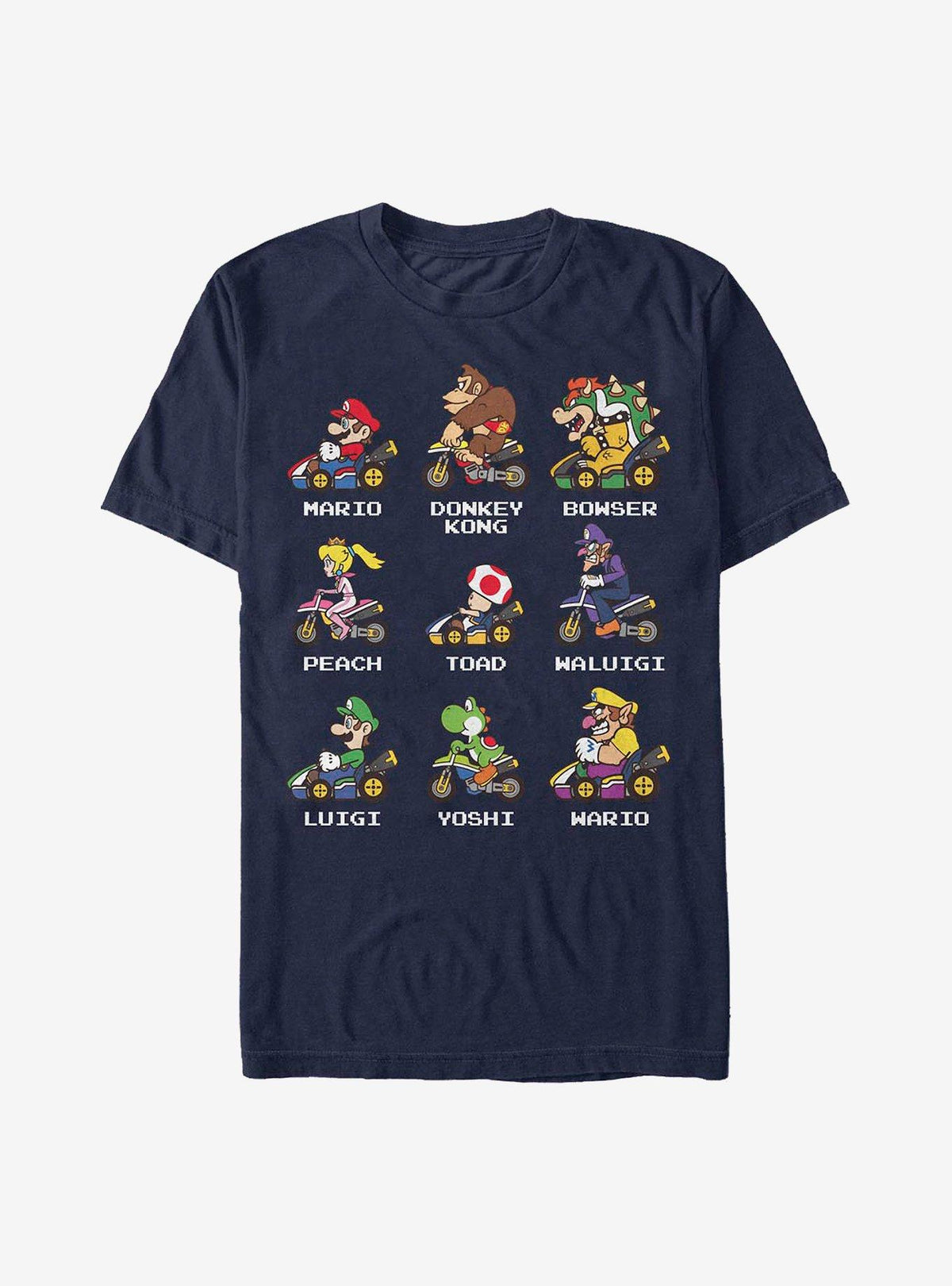 Nintendo retro platform gamer Kart Racers T-Shirt 6