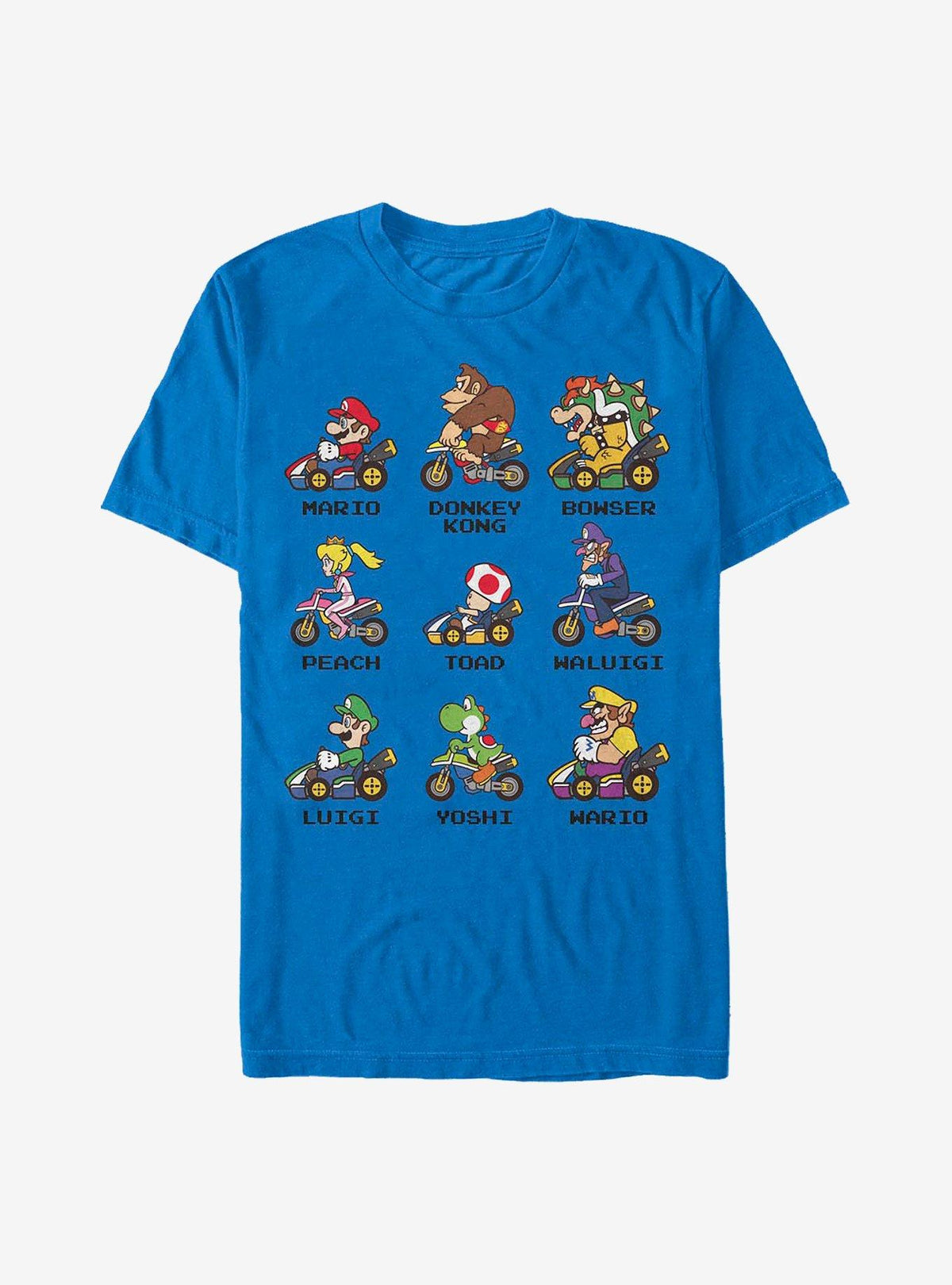 Nintendo retro platform gamer Kart Racers T-Shirt 4