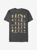 Nintendo retro platform gamer Pixel Cast T-Shirt 3