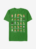 Nintendo retro platform gamer Pixel Cast T-Shirt 4