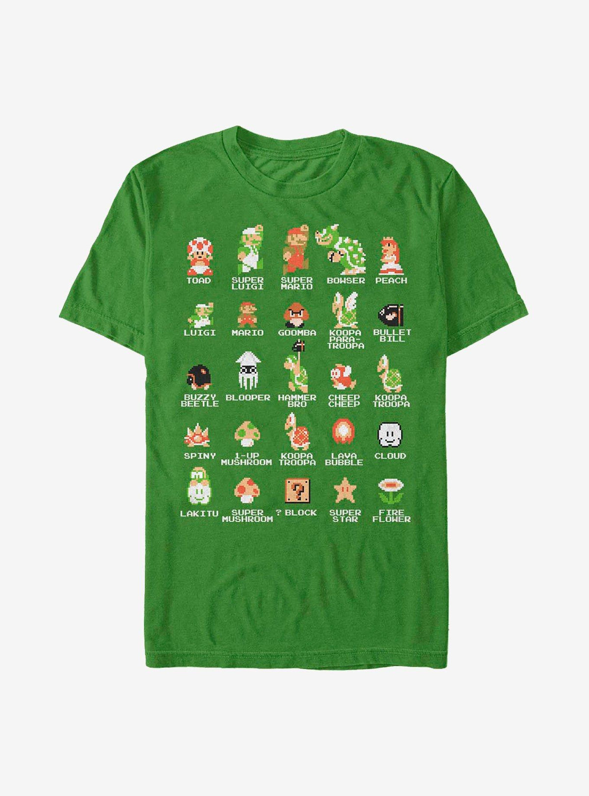 Nintendo retro platform gamer Pixel Cast T-Shirt 4
