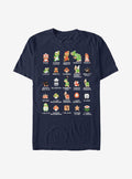 Nintendo retro platform gamer Pixel Cast T-Shirt 6