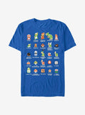Nintendo retro platform gamer Pixel Cast T-Shirt