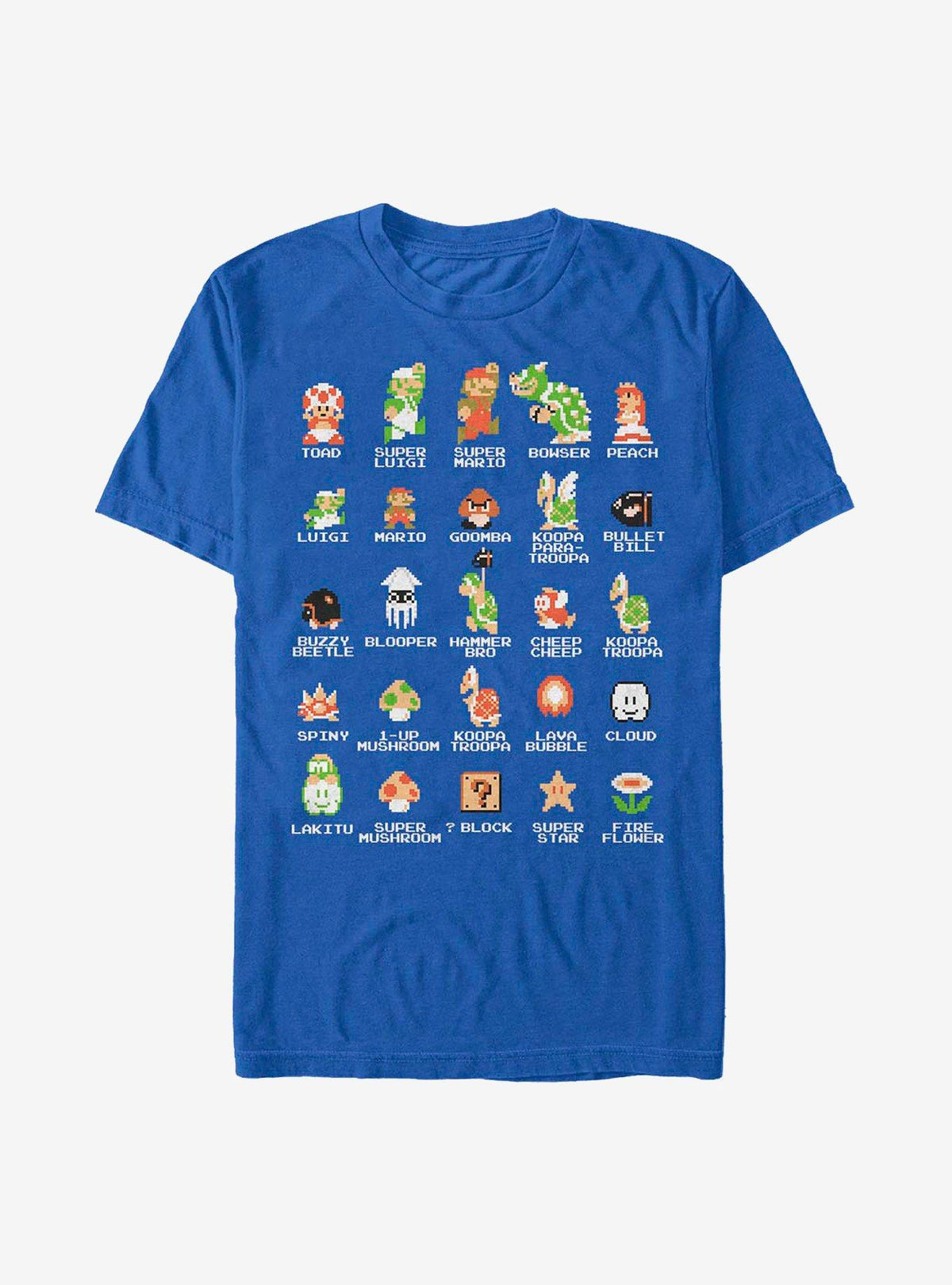 Nintendo retro platform gamer Pixel Cast T-Shirt