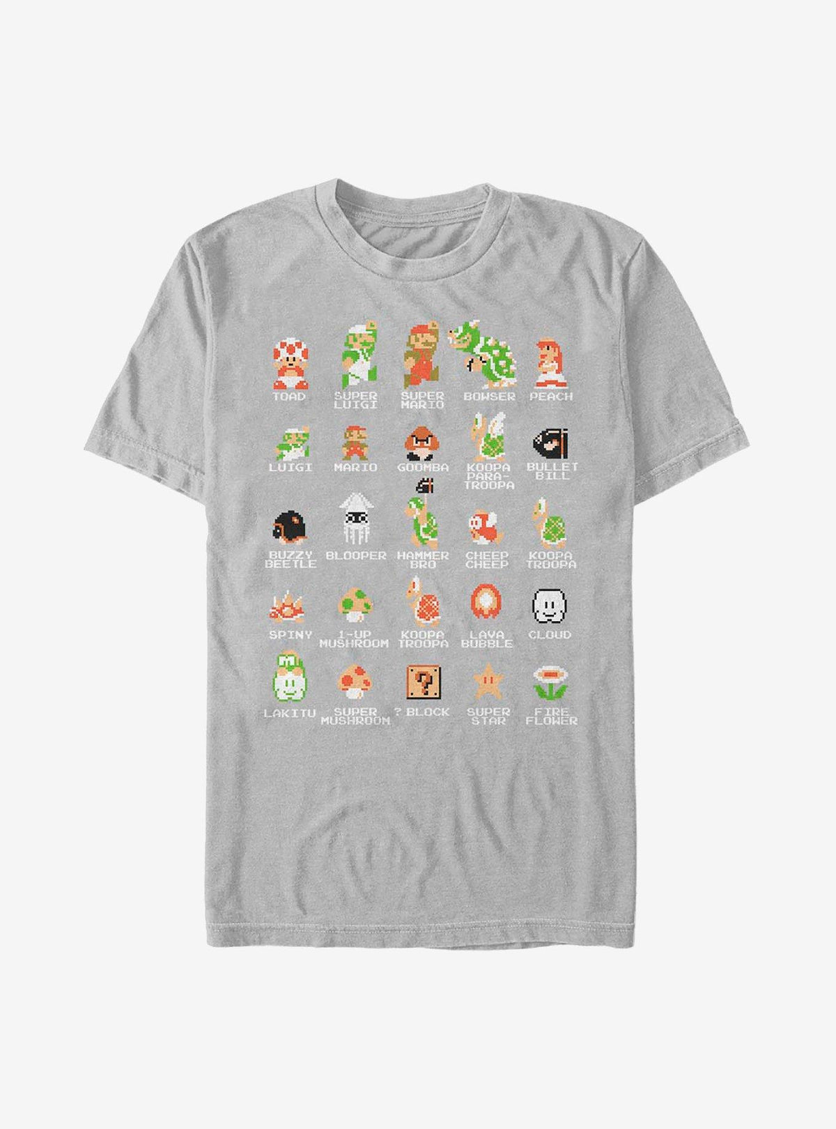 Nintendo retro platform gamer Pixel Cast T-Shirt 2