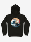 The Great Monster Off Kanagawa Black Hoodie
