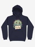 Free Virus Hugs Navy Blue Hoodie
