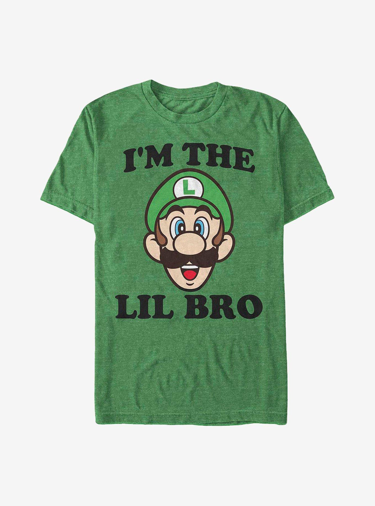 Nintendo retro platform gamer Luigi I'm The Lil Bro T-Shirt