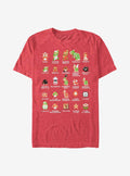 Nintendo retro platform gamer Pixel Cast T-Shirt 7