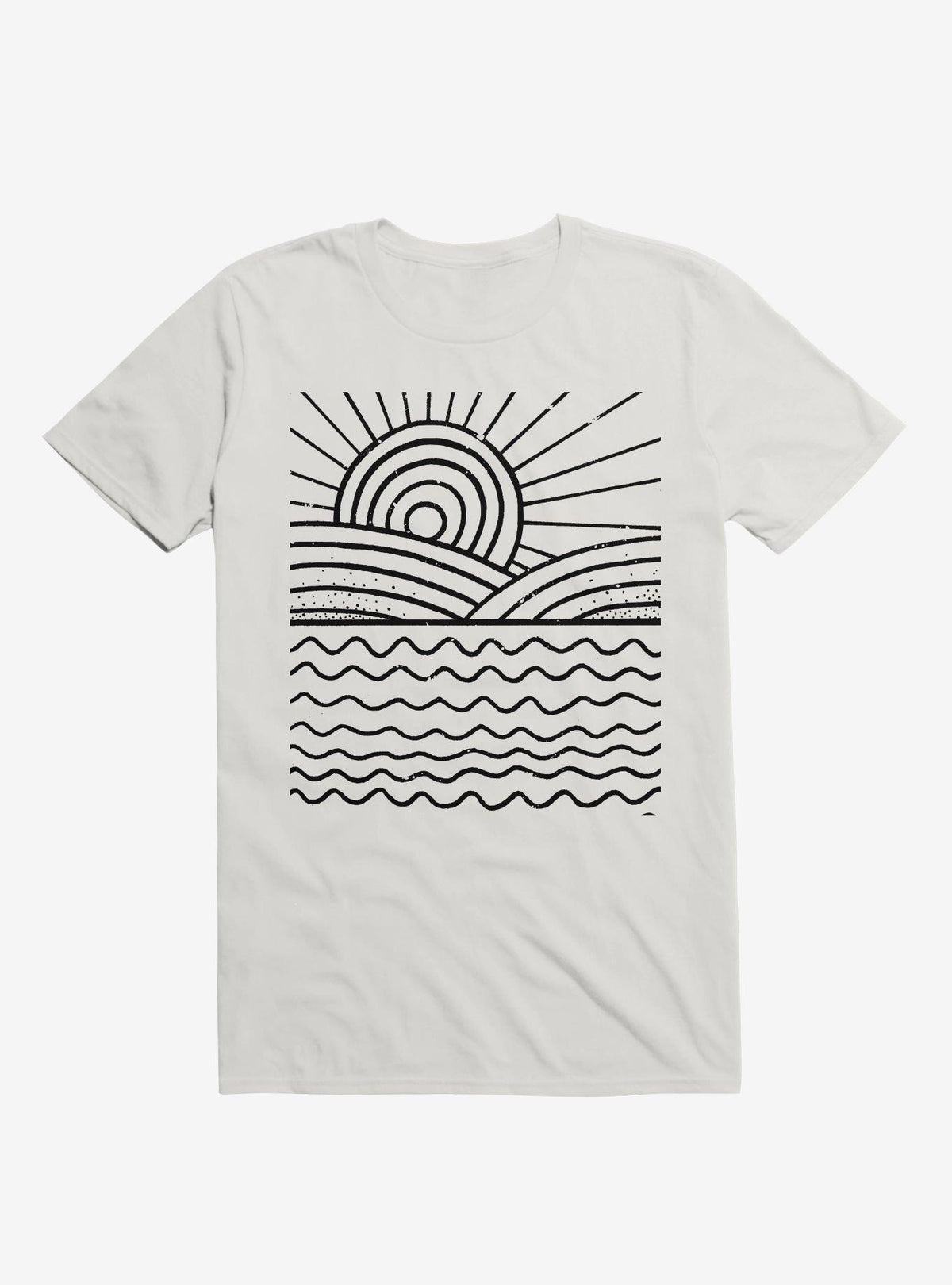 Ocean And Sun Art T Shirt T Shirt Streetwear Style Funny Quote
