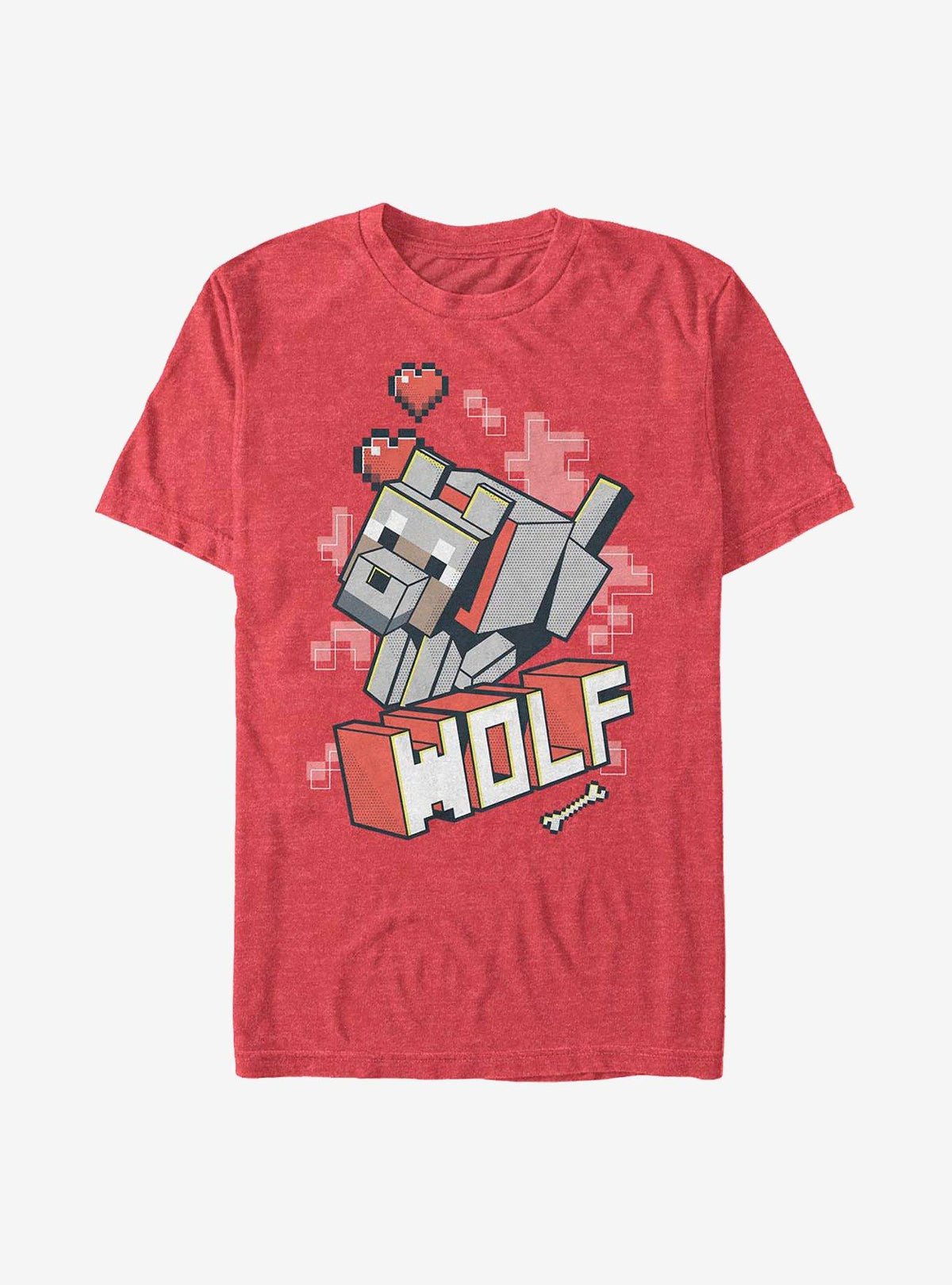 block building gamer Wolf Hero T-Shirt