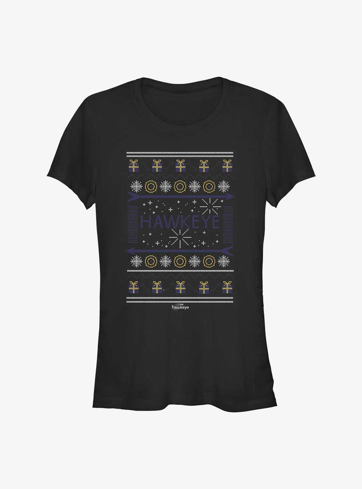 Hawkeye Christmas Sweater Girls T-Shirt