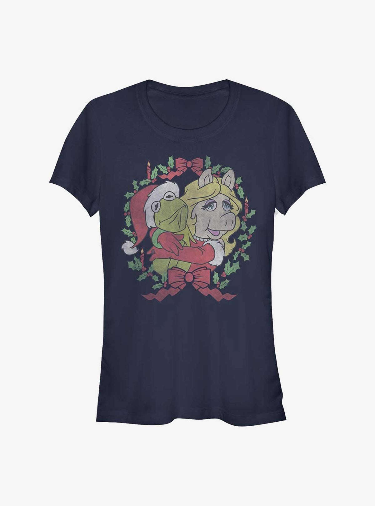The Muppets Kermy And Piggy Christmas Girls T-Shirt