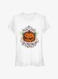 spooky holiday All Hail The Pumpkin King Girls T-Shirt