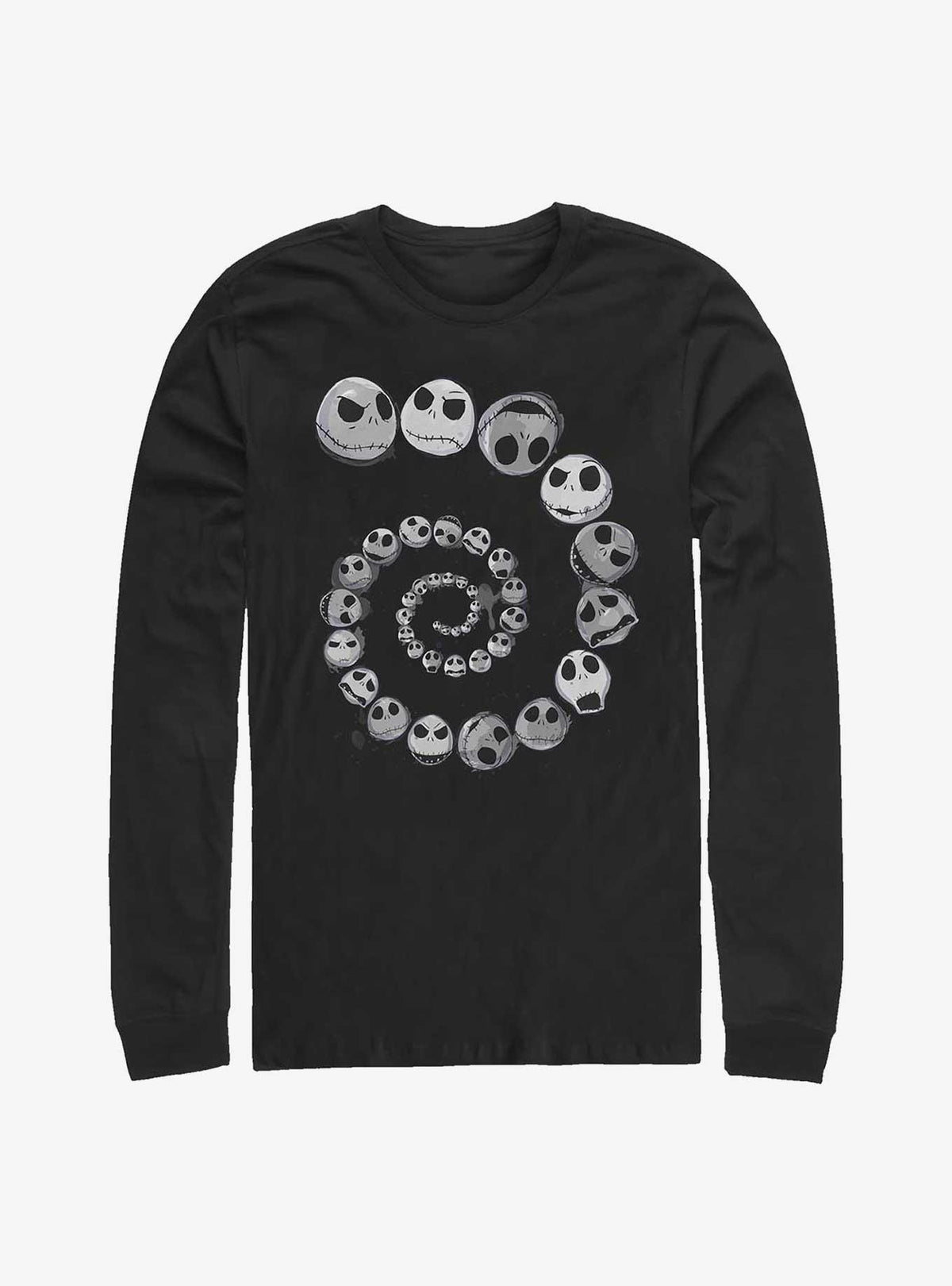 spooky holiday Jack Emotions Spiral Long-Sleeve T-Shirt